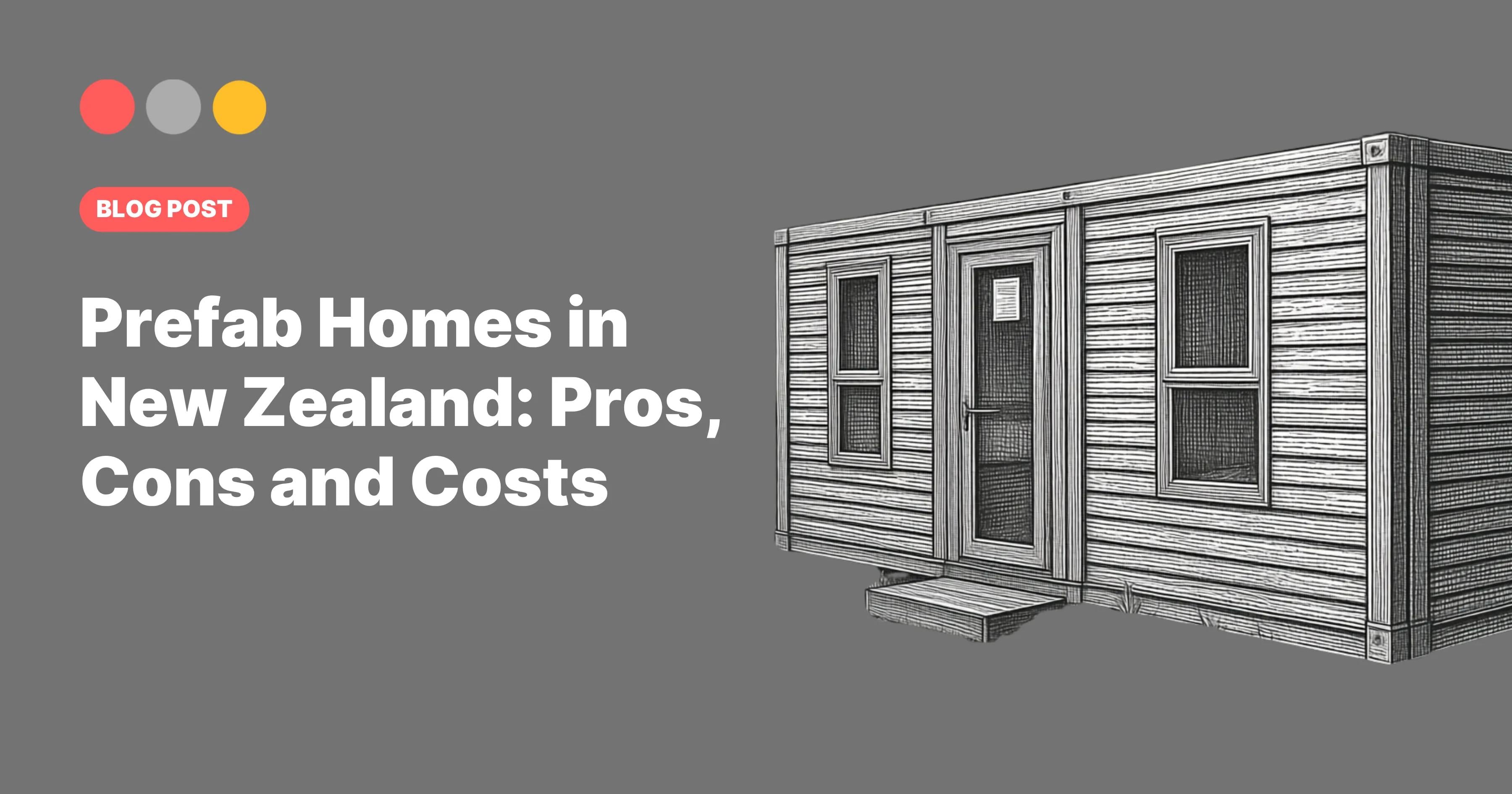 Image cover for Portable Building Specialists blog post "Prefab Homes in New Zealand: Pros, Cons and Costs"